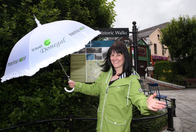 Amanda Clarke at Letterkenny's Market Square this week.