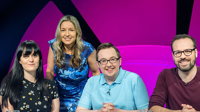 Donegal quizzer, Paddy Duffy, second from right, with his team mates. 