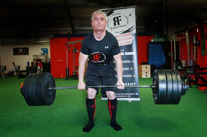 John lifting thirty stone or around 190kg during training this week.