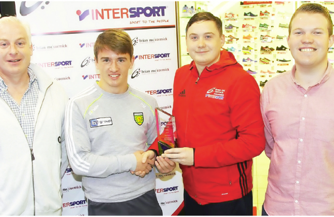 July Donegal News Sports Personality of the Month Peadar Mogan, Donegal Minor player is presented by Dan O'Donnell, Brian McCormick Sports with Harry Walsh and Ryan Ferry, Donegal News.