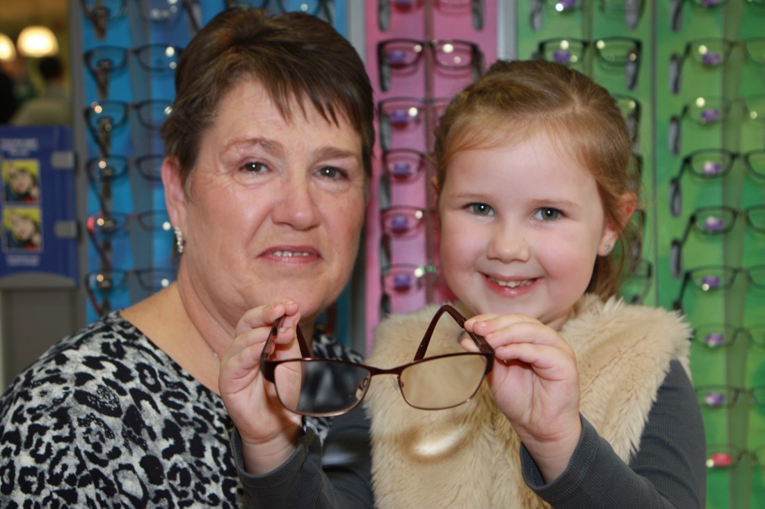 Margaret McConnell with her grandaughter Chloe Campbell who nominated her for the award.