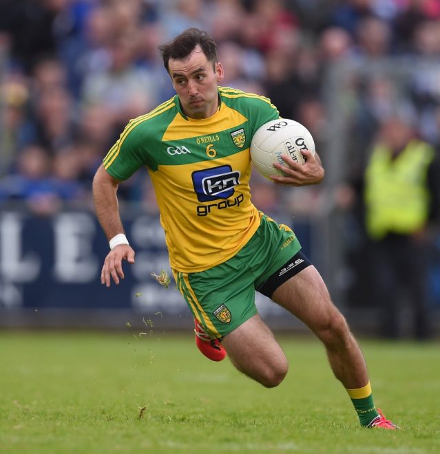 Karl Lacey in action for Donegal