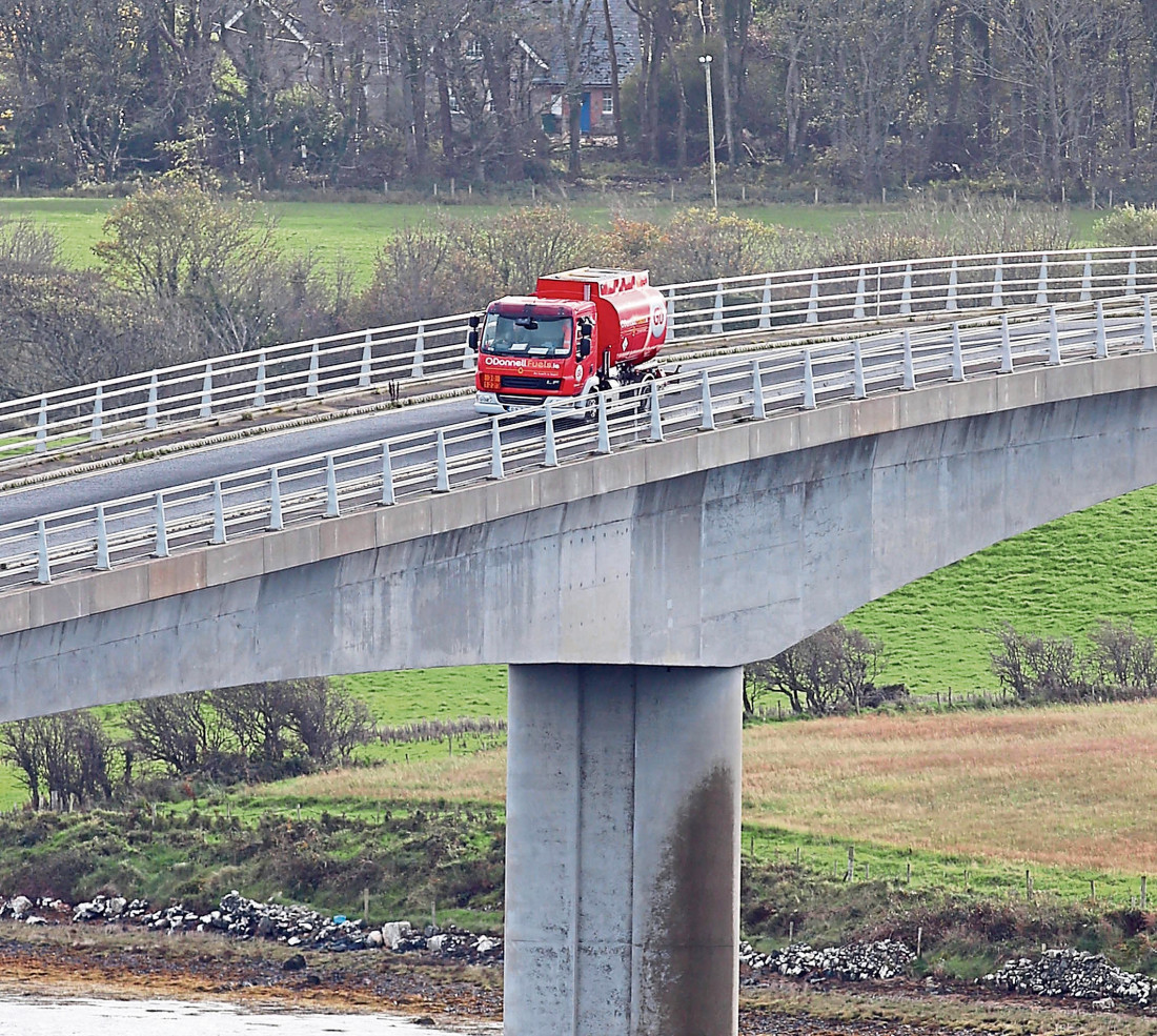 Harry Blaney Bridge closed due to gale force winds Donegal News