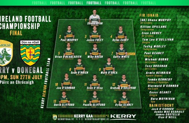 O Sullivan Misses Out As Kerry Name Two Extra Subs Donegal News O Sullivan Misses Out As Kerry Name Two Extra Subs Donegal News