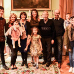 Ben Carr, Tina McLaughlin, Kathleen McDaid, Bri Carr, Caela Carr, Barney McDaid, Enda Carr, Kevin McDaid and their son at the launch of Brí Carr's album 'Full Circle'.