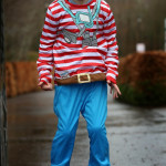 David Gibson dressed up for World Book Day .