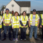 Members of the Vance family who organised the Tractor run. (L-R) Linda, Alan, Carol, Pearl, John, Alfie.
