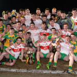 The Donegal players celebrate with the cup after the EirGrid Ulster GAA Football U21 Championship Final.