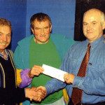 The Way We Were - April 1992: Peter Campbell and Brendan Ryan, Raphoe Boxing Club recieving a cheque from Cllr Jimmy Harte.