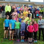 Participants and volunteers in Letterkenny Parkrun at St. Conal's Hospital.