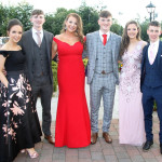 Sarah Gallagher, Aaron Deeney, Isla Kelly, Niall O'Donnell, Aisling Nee and Evan McCrory at the Loreto Letterkenny Secondary School Prom on Wednesday evening in the Silver Tassie. Photo: Donna El Assaad