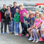 Members of the Patton and Curran families at the Rathmullan Festival on Saturday evening.