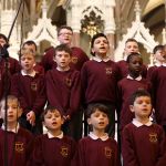 The choir siinging at the Scoil Cholmcille National School Carol Service in the Cathedral on Wednesday afternoon.