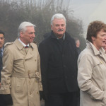 Paul Clarke and Frank Galligan with family and friends.