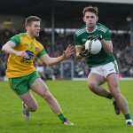 Jack Savage of Kerry in action against Eoghan Ban Gallagher of Donegal.