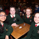 Scoil Mhuire gan Smal pupils ready for questions.