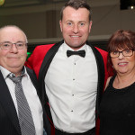 Donegal Person of the Year Shay Given with Patsy and Patricia O'Donnell, Lifford on Saturday night. (Photos by Eoin Mc Garvey)