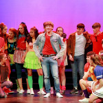 Ren, played by Richard O'Leary with cast members at the Loreto and St Eunan's Musical production of Footloose in An Grianan Theatre on Wednesday night. Photo: Donna El Assaad