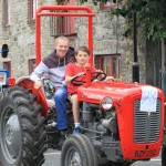 Terence Friel and Callum O'Donnell at the Lennon Festival Parade.