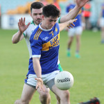 Andrew McClean, Kilcar gets the pass away against MacCumhaills.