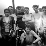 A group of local cyclists from the sixties. From left to right, back row, Willy Hynes, Dennis Houston R I P, Michael Sandilands, Tommy Burns, Tommy Kane and Tommy Piper. Front, Colm Brennan R I P.