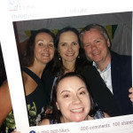 Anne, Claire, Joe and Lorraine at the PCC Falcarragh clas of '93 reunion in The Loft Bar.