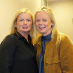 Singer Eileen Sweeney who performed in the Amharclann pictured with her sister, Risn.