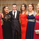 Neasa Weed, Maria Perry, the late Shaun Harkin, Grainne McHugh, Caoimhe McFadden and Laura McLaughlin at the Pobalscoil Ghaoth Dobhair Prom at The Station House, Letterkenny in 2017.