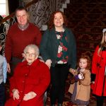 Rosaleen Gallagher who celebrated her 90th birthday at the weekend with her son Kevin, grandchildren and great grandchildren Rory, Sinead, Ciara and Maeve McCool.