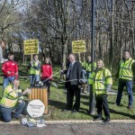 Danny, Jordan, Keane & Alannah Ryan going to great lengths to support the launch of the 2017 Big Donegal Clean Up. Also pictured is the Cathaoirleach Cllr Terence Slowey along with the Councils Litter Management Team – Suzanne Bogan, Martin Roarty, Pearse McCrory, Brian McBrearty, Noel O’Donnell and Kevin McMenamin.