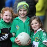 Aoibheann, Orla and Roisin, Glenswilly fans at the match against Four Masters on Sunday. Photo: Donna El Assaad