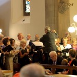 Members of choirs from all over the county who joined the St Eunan's Cathedral Choir for the Episcopal Ordination of Fr Alan McGuckian. Photo: Donna El Assaad